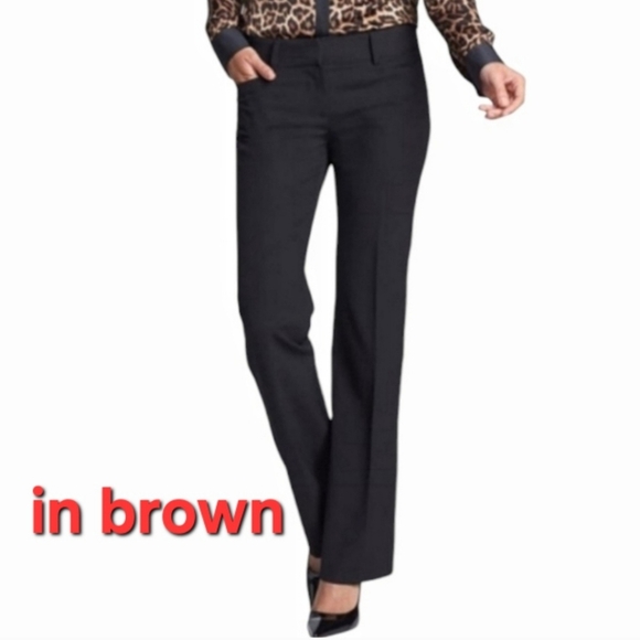 MICHAEL Michael Kors Gramercy Fit Pants Straight Leg Brown - Picture 7 of 14